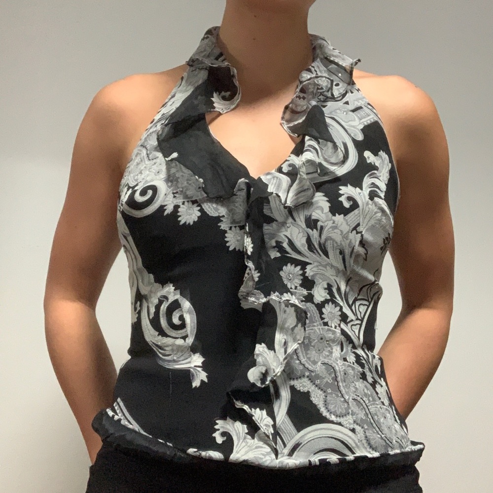 Vintage corset halter top